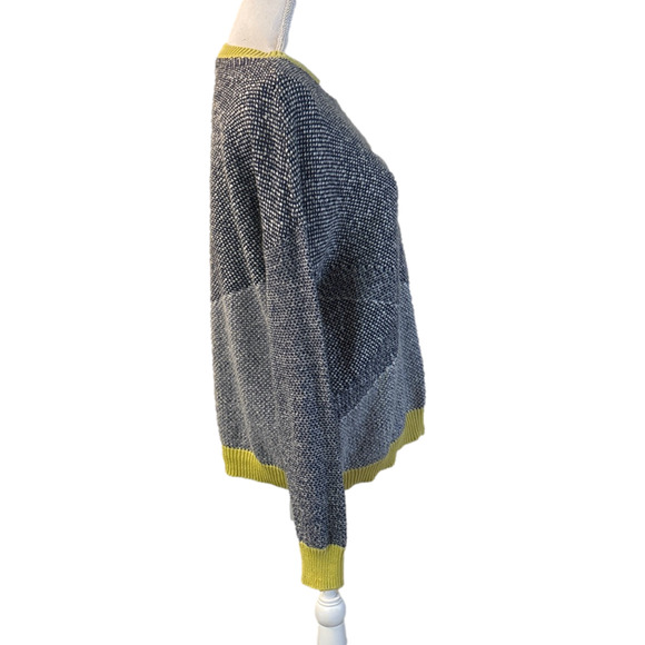 Not For Sale Trouve Sweater Women Medium Blue Preppy Academia Mohair Blend - Picture 11 of 11